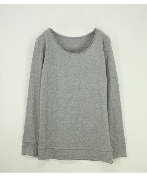 アンドイット and it_ 日本製コットンカラーロングカットソー(ロンT) (210杢グレー) 210杢グレー
