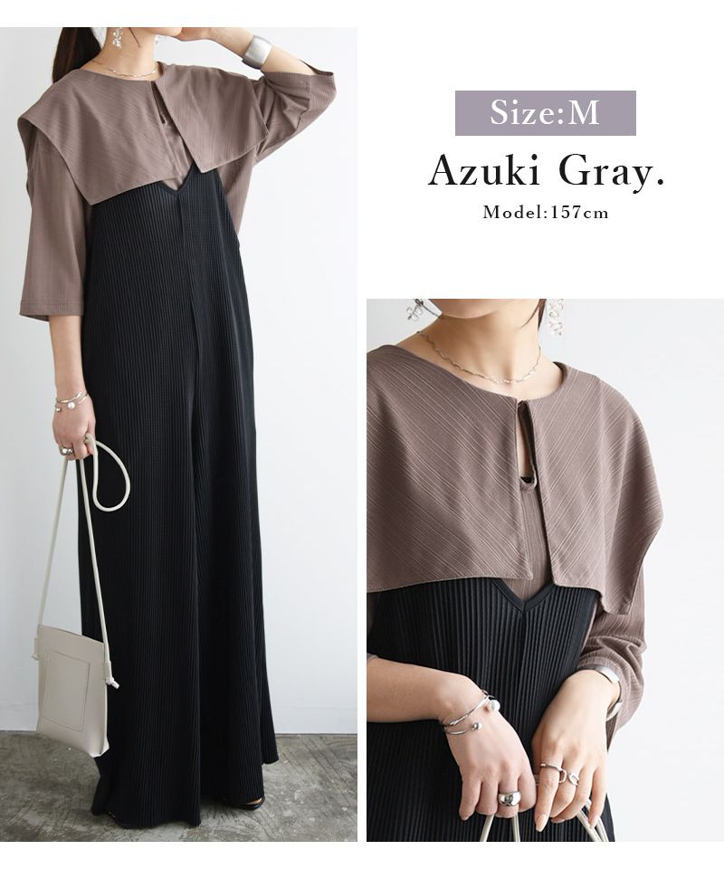 アンドイット and it_ 2WAY楊柳ビッグカラーブラウス ブラウス レディース おしゃれ シャツ シワになりにくい とろみ 春夏 ビッグカラー 七分袖 襟 かわいい 襟付き 光沢 きれ