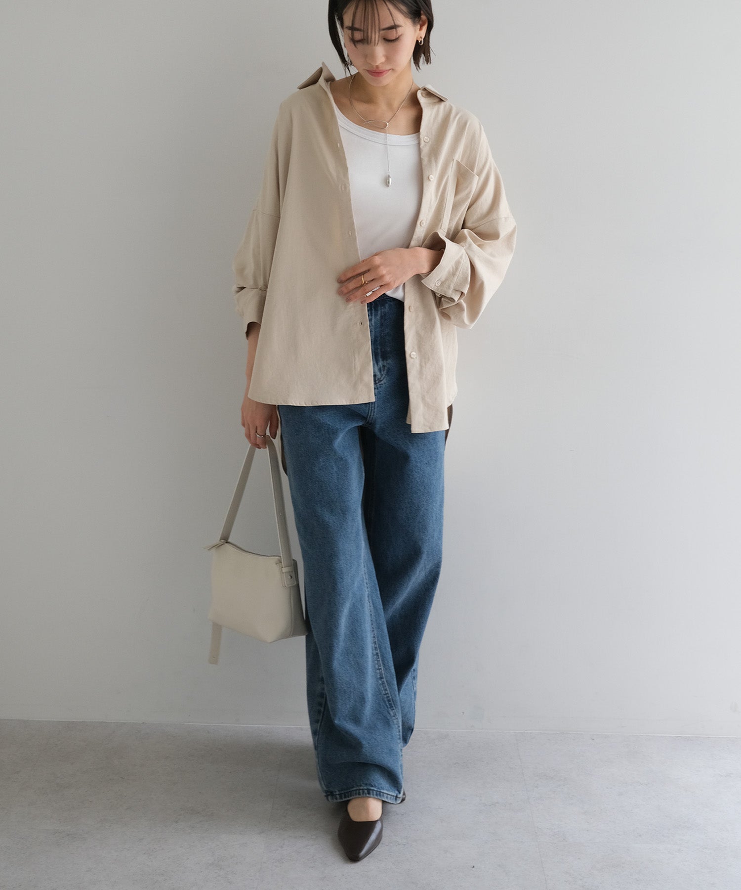 アンドミー andme マルチウェイ バッグ 3WAY evernavy エバーネイビー （アイボリー） アイボリー