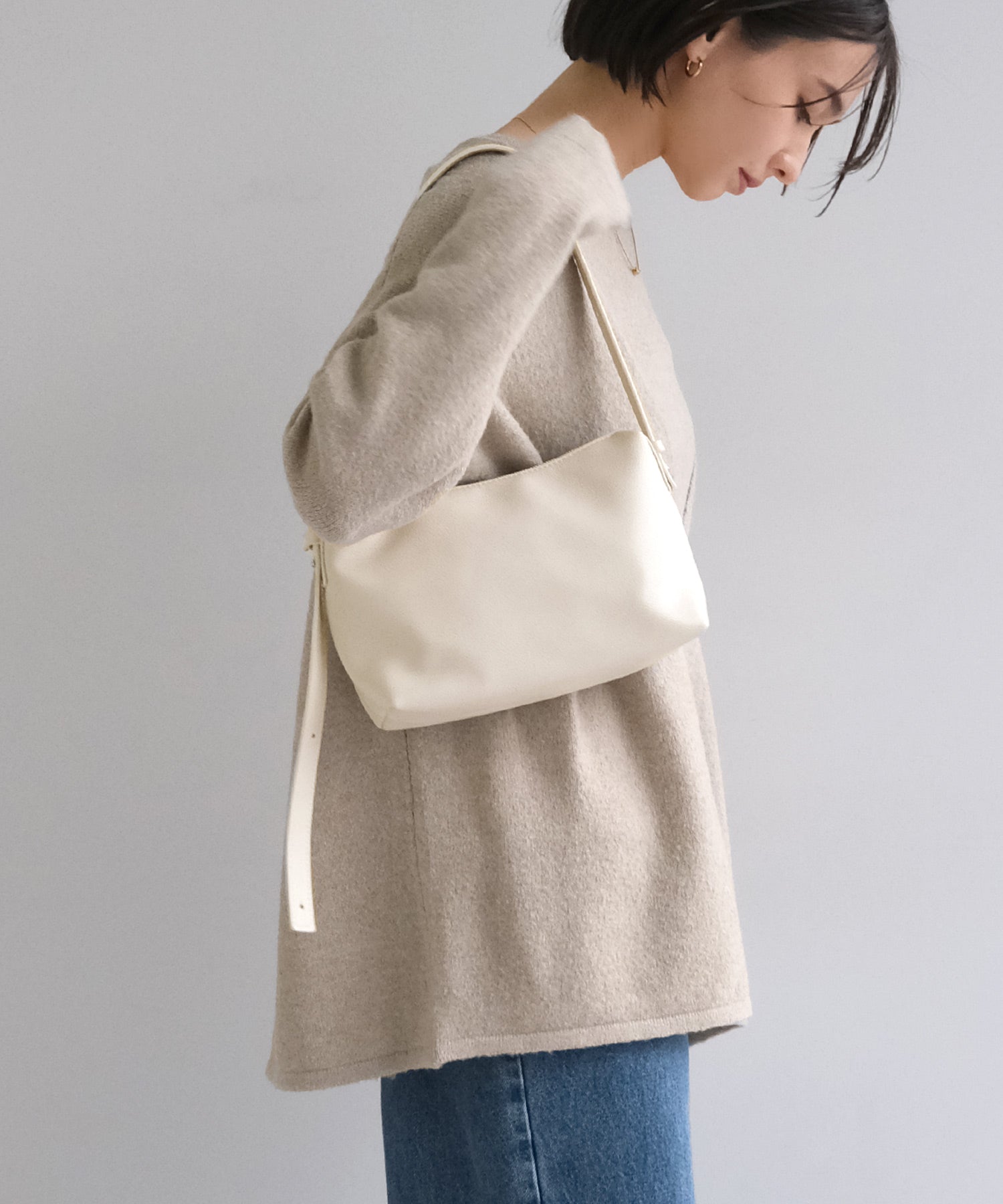 アンドミー andme マルチウェイ バッグ 3WAY evernavy エバーネイビー （アイボリー） アイボリー