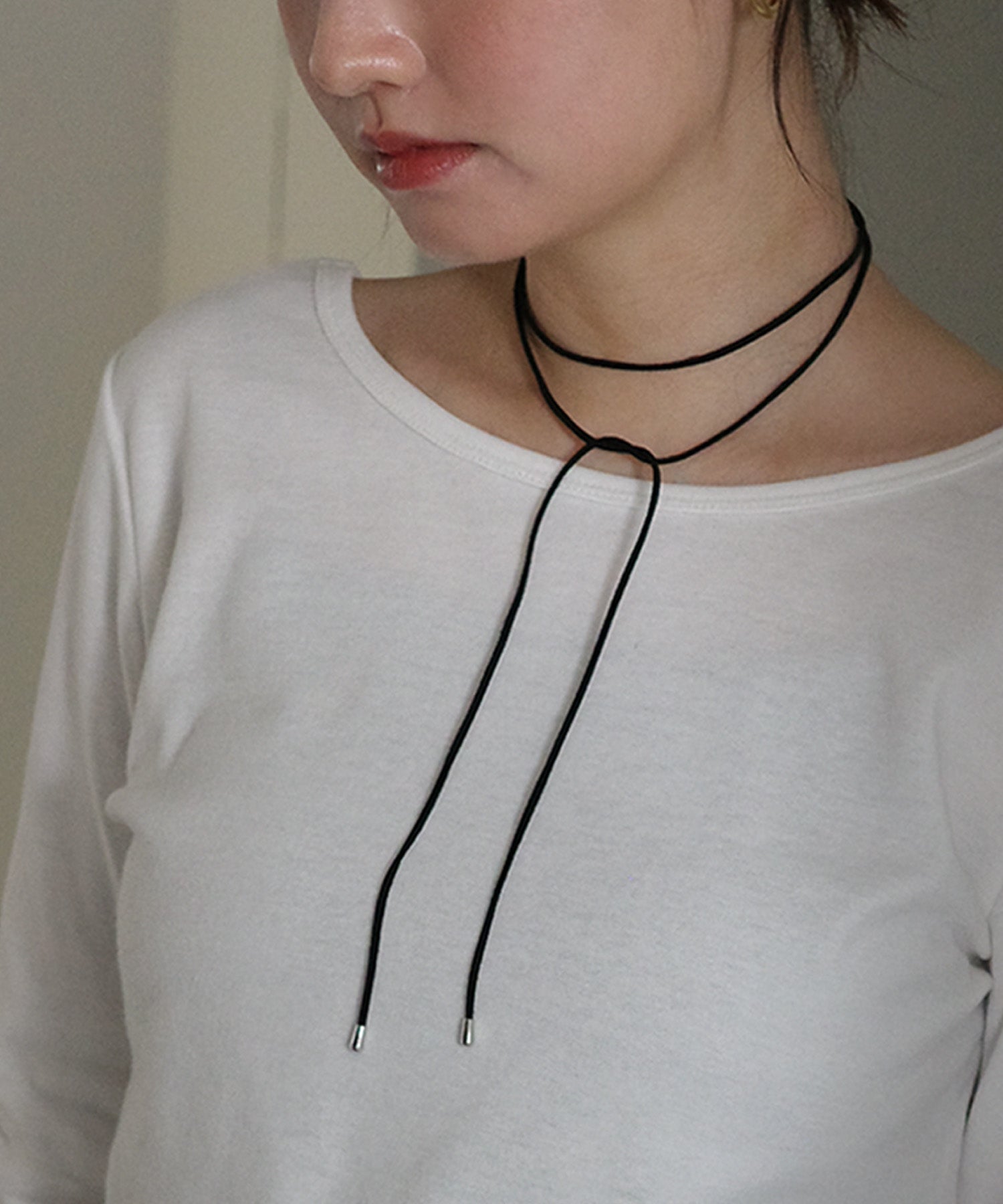 アンドミー andme スエード コード チョーカー Freesia フリージア (ブラック) ブラック