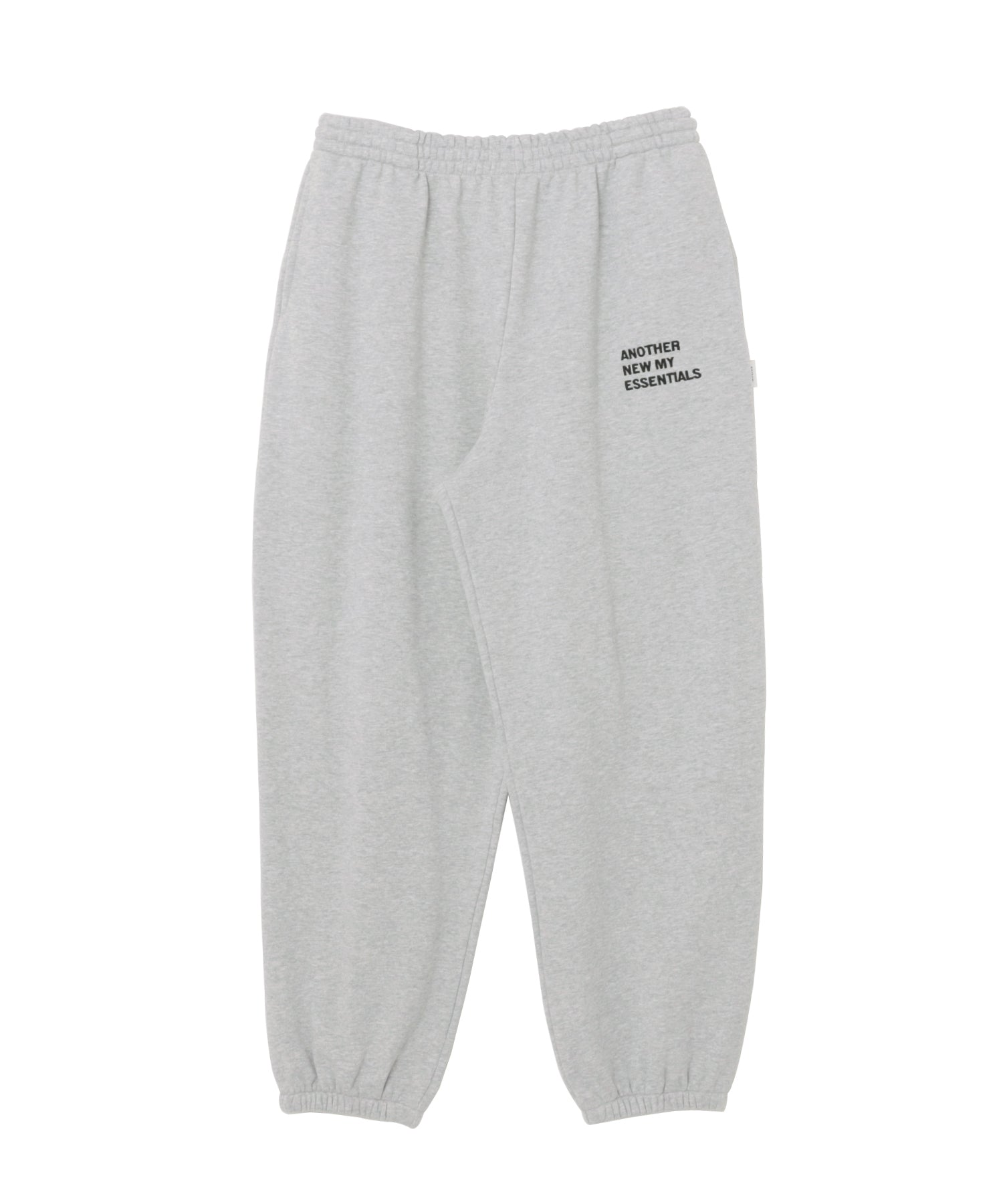 アンドミー andme ANME ロゴ刺繍入り 裏毛 スウェット パンツ (グレー杢) グレー杢