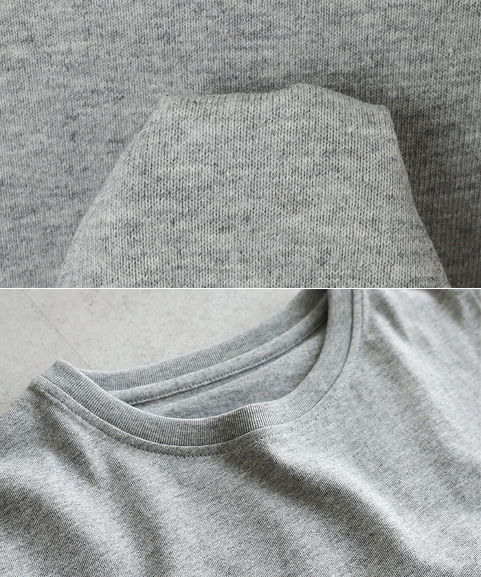 アンドミー andme 汗染み防止 カットアウト デザイン Tシャツ (チャコールグレー) チャコールグレー