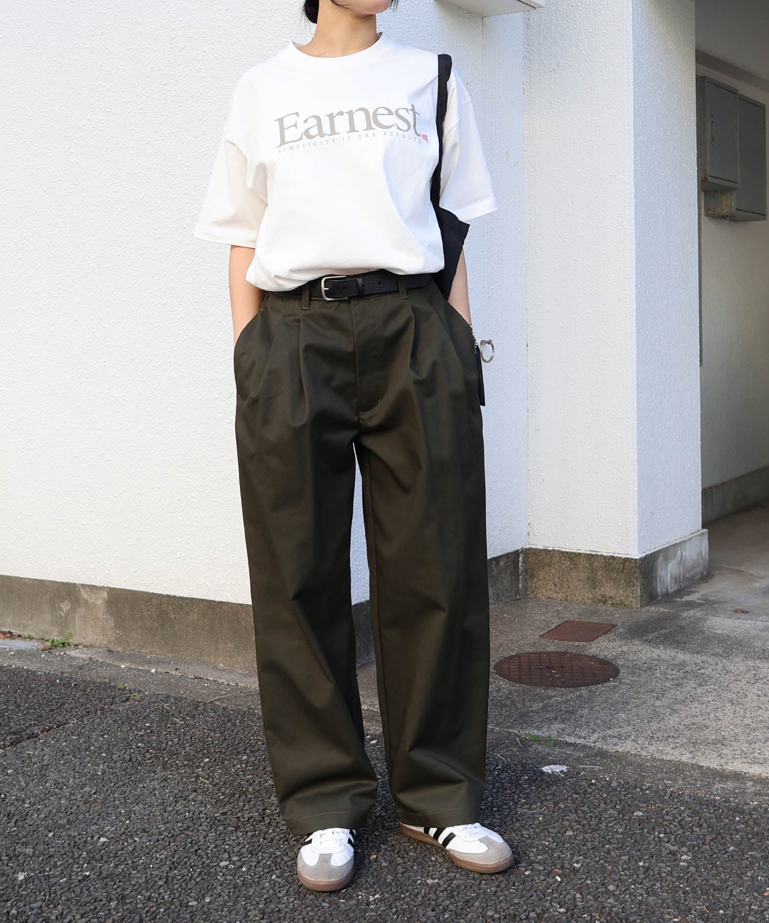 andme Earnest logo print short sleeve T-shirt