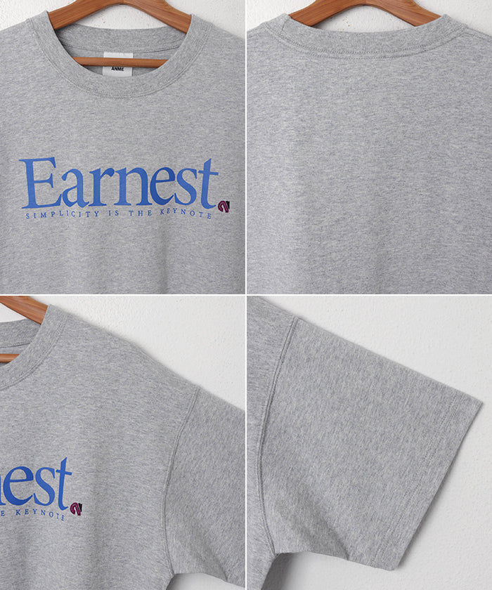 andme Earnest logo print short sleeve T-shirt