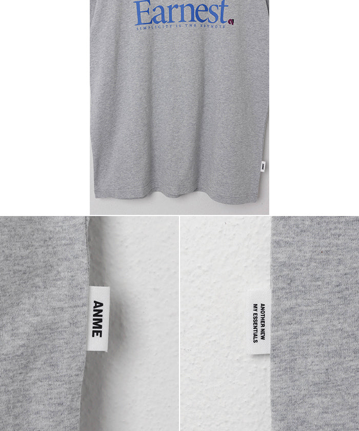 andme Earnest logo print short sleeve T-shirt