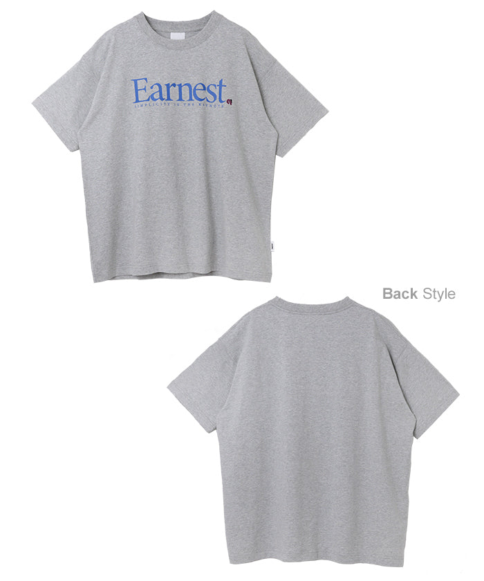 andme Earnest logo print short sleeve T-shirt