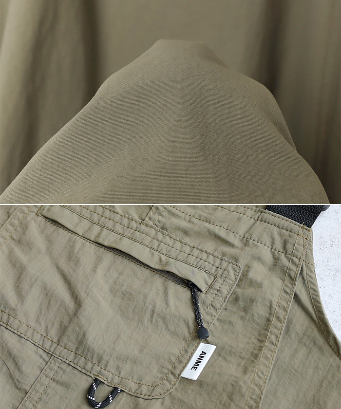 アンドミー andme 多機能ナイロンジャンパースカート (チャコールグレー) チャコールグレー