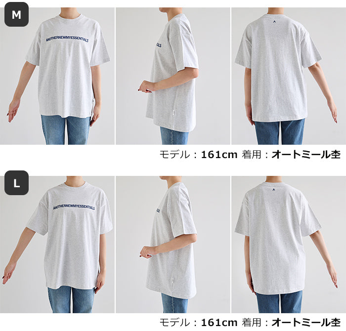 アンドミー andme ANOTHER ロゴ プリント 半袖 Tシャツ (オフホワイト) オフホワイト