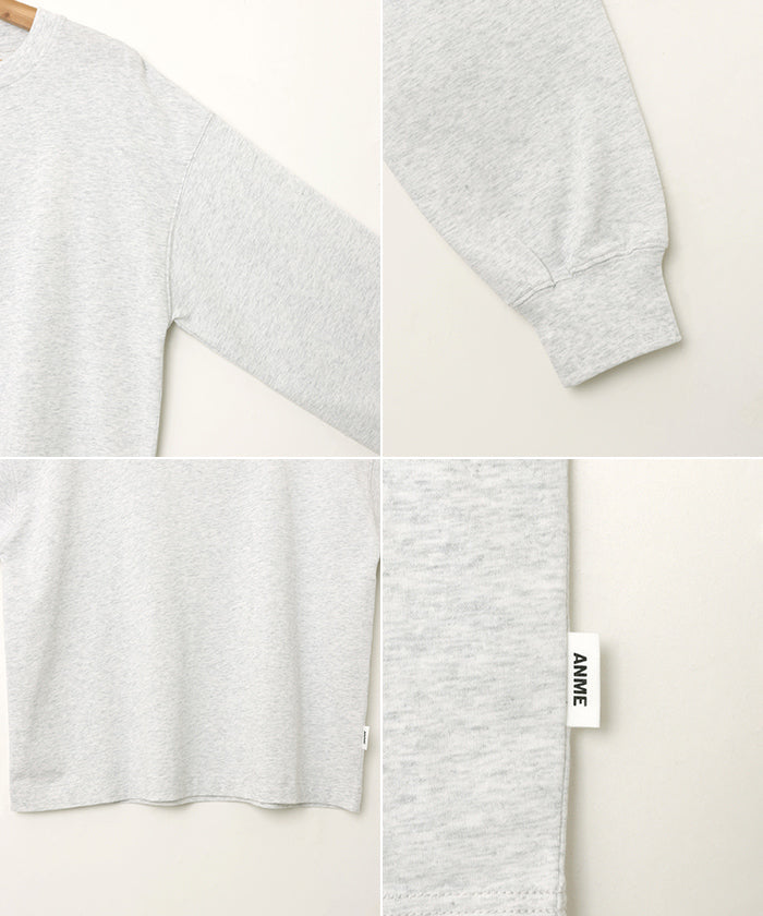 アンドミー andme オーバーサイズ 長袖 Tシャツ (オフホワイト) オフホワイト