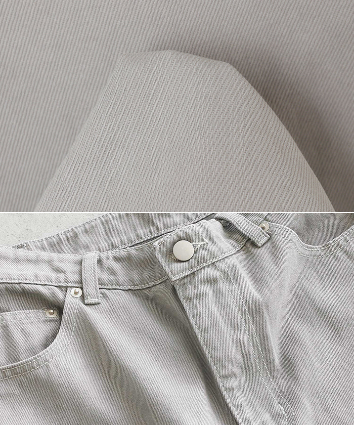 アンドミー andme ツイル カーブ パンツ【4サイズ展開 S/M/L/XL】evernavy エバーネイビー (アイスグレー) アイスグレー