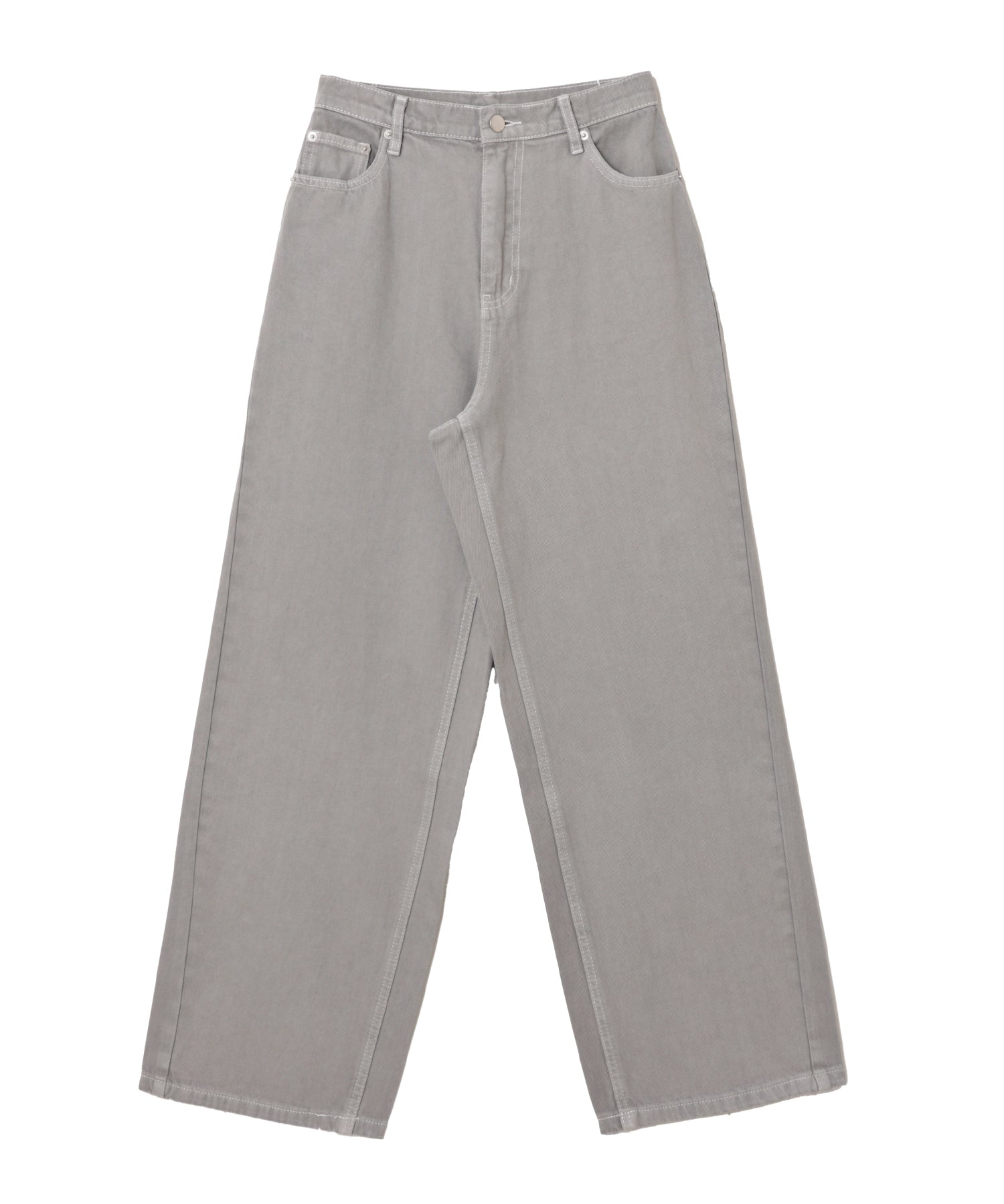 アンドミー andme ツイル カーブ パンツ【4サイズ展開 S/M/L/XL】evernavy エバーネイビー (アイスグレー) アイスグレー