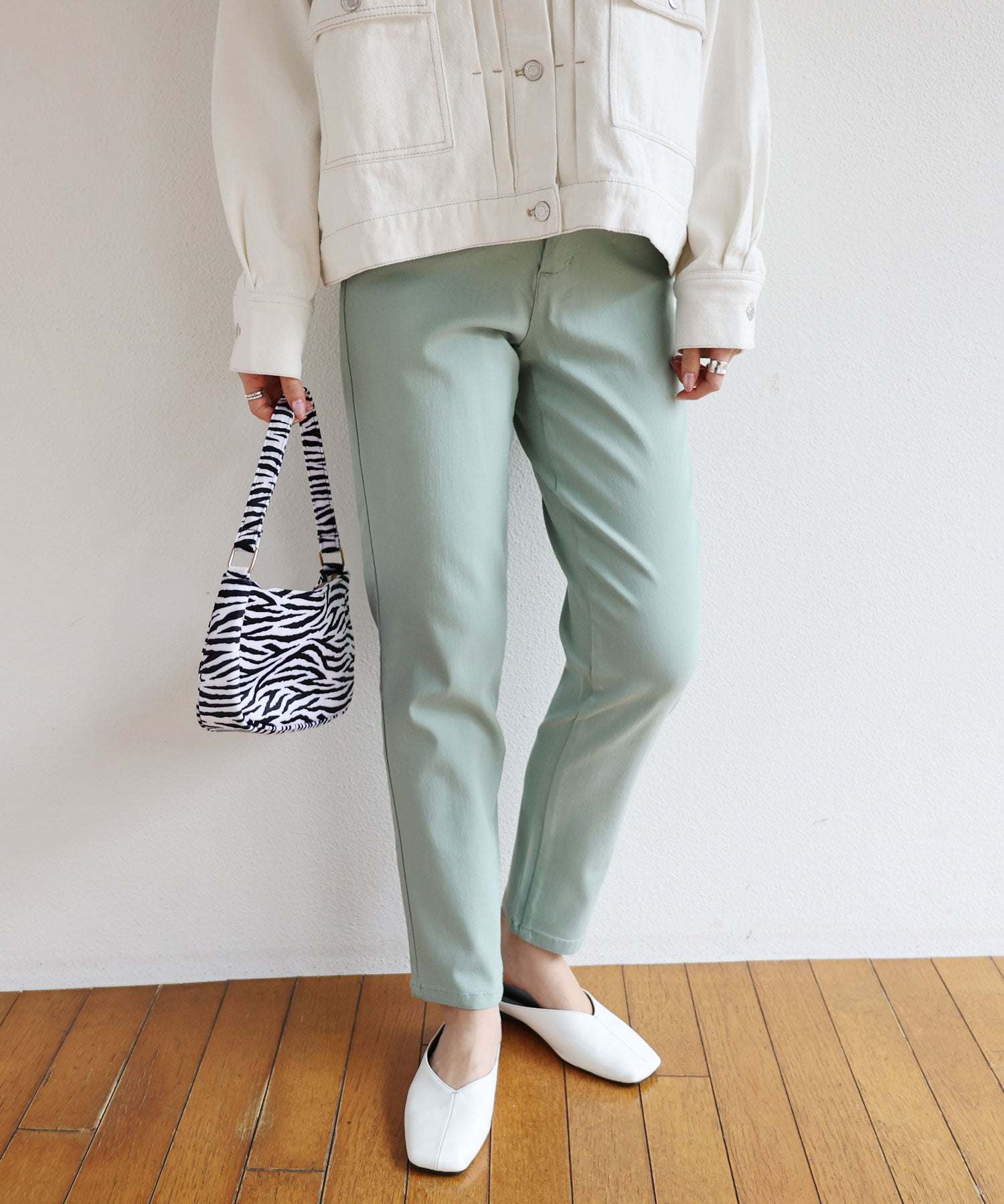 andme stretch twill tapered pants