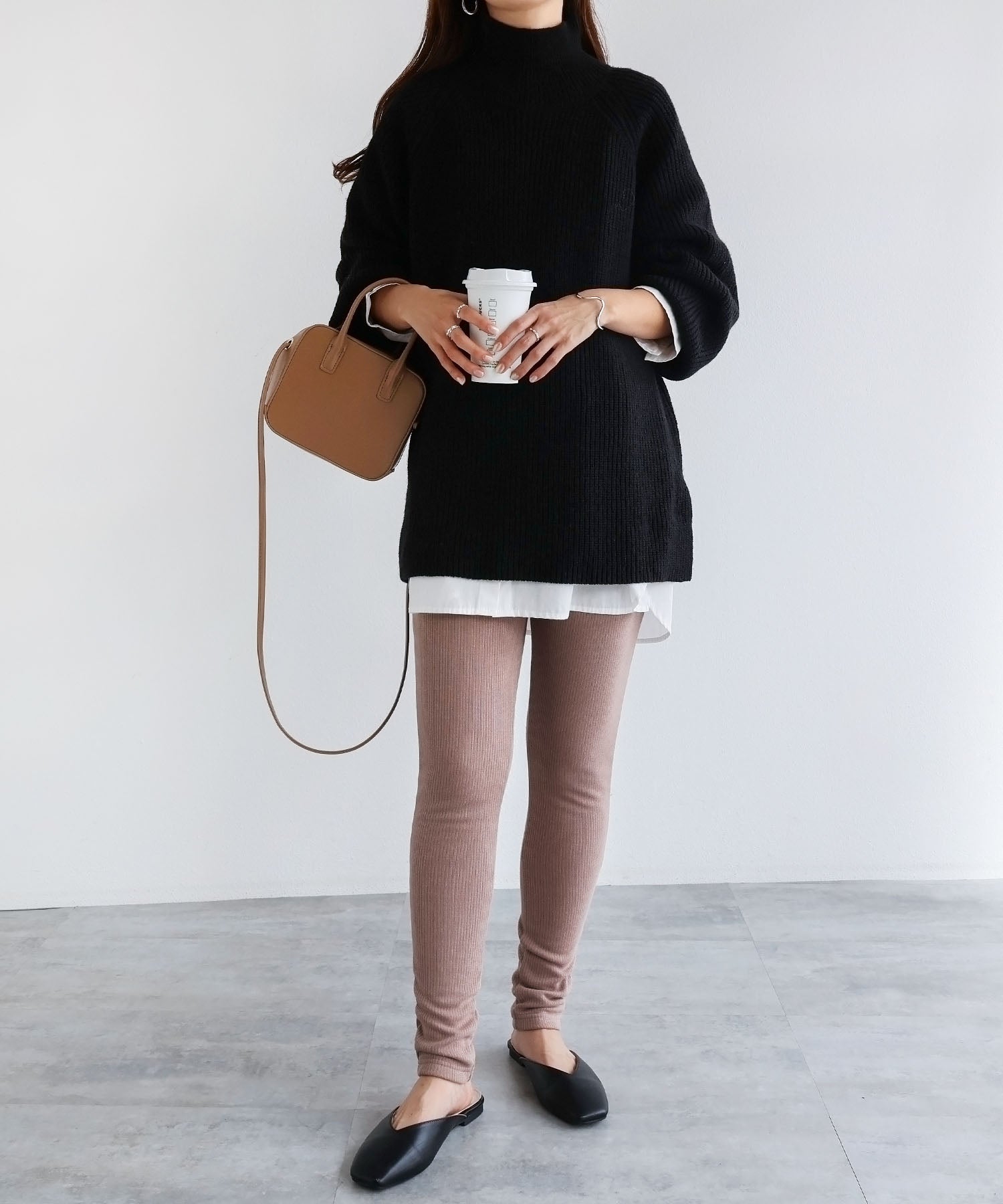 Andme Fleece-lined Needle-punched Teleco Leggings Pants
