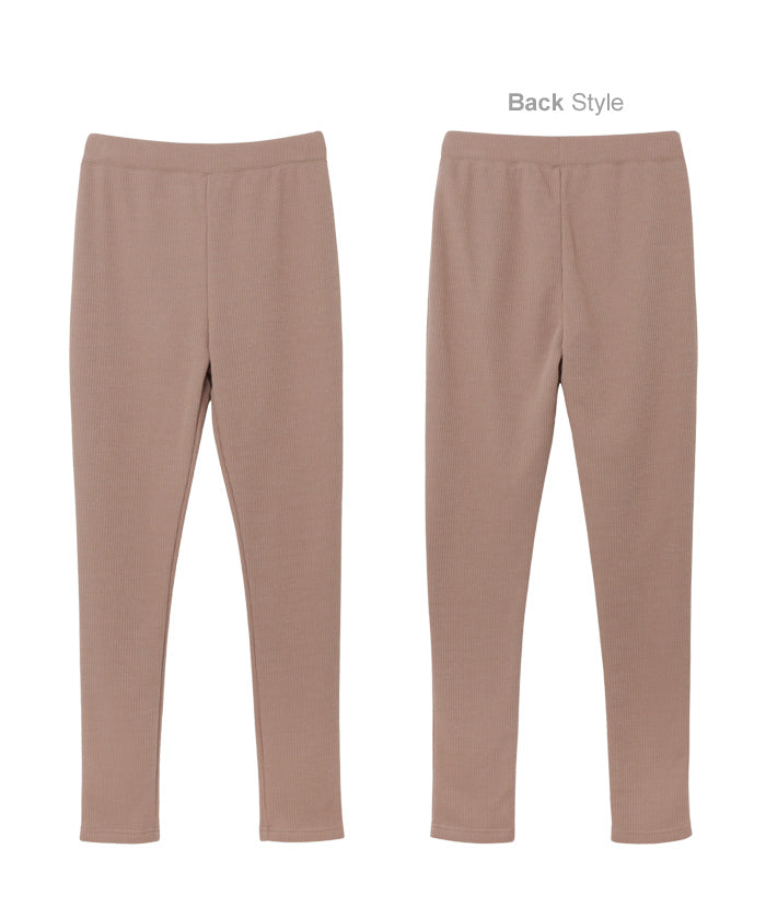 Andme Fleece-lined Needle-punched Teleco Leggings Pants