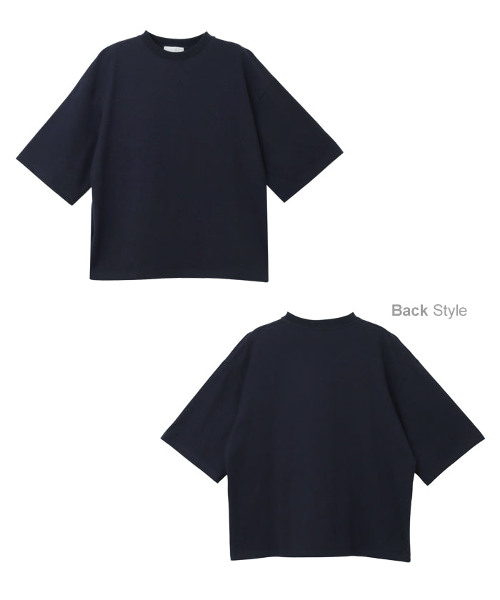 アンドミー andme オーバーサイズ Tシャツ (ネイビー) ネイビー