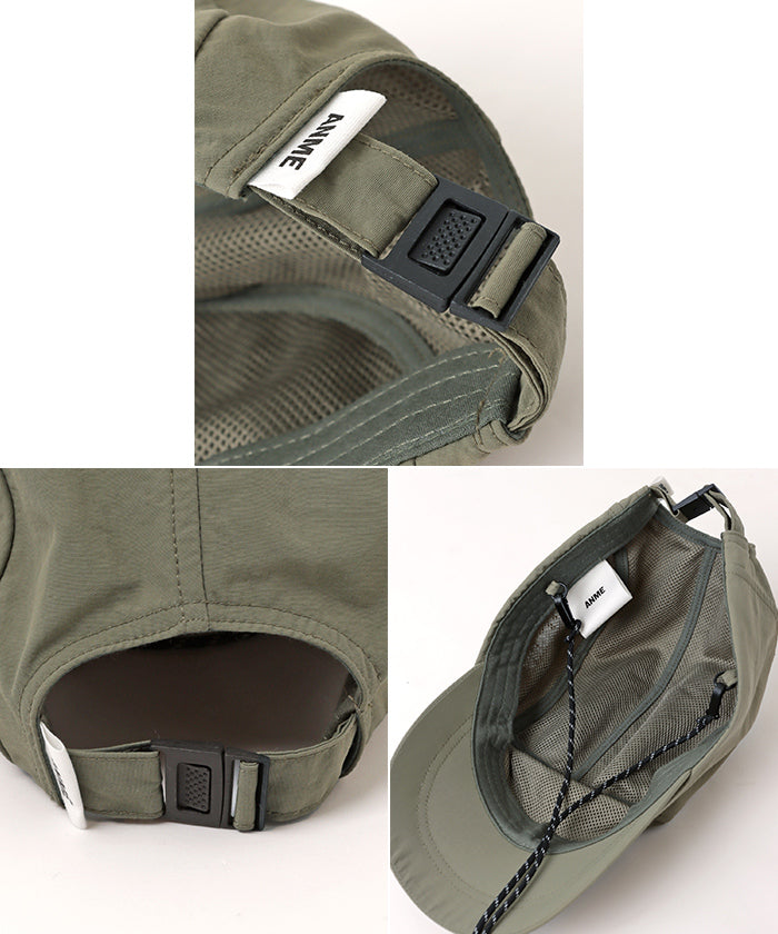 アンドミー andme ANMEロゴ刺繍 UV 接触冷感 ナイロンキャップ