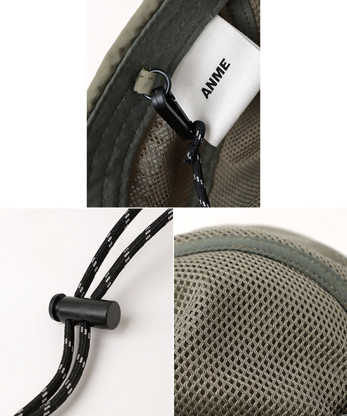 アンドミー andme ANMEロゴ刺繍 UV 接触冷感 ナイロンキャップ