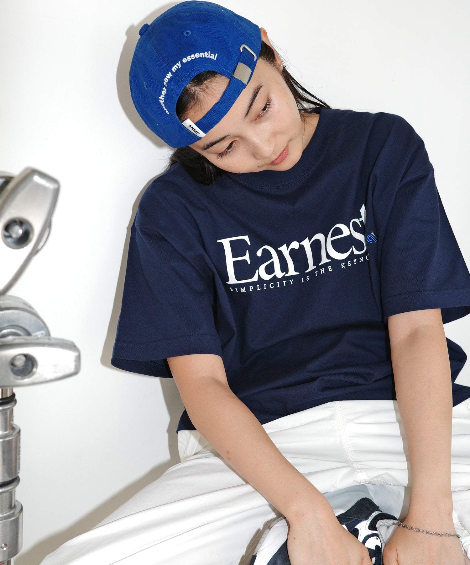 andme Earnest logo print short sleeve T-shirt