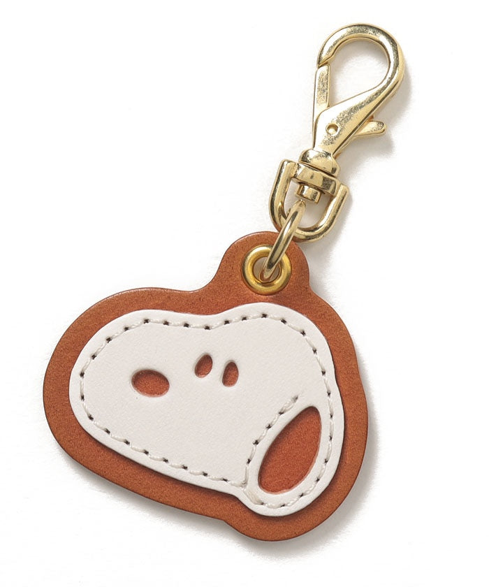 スヌーピーレザーコレクション SNOOPY Leather Collection 栃木レザーチャーム SN,キャメル