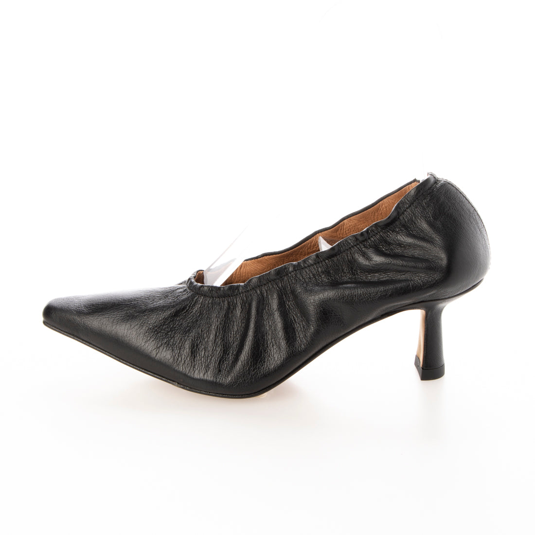 アンヘル アラルコン ANGEL ALARCON ポインテッドトウギャザーパンプス