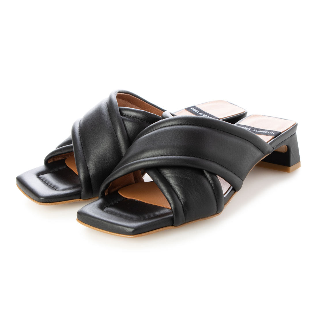 アンヘル アラルコン ANGEL ALARCON スクエアトウクロスベルトサンダル