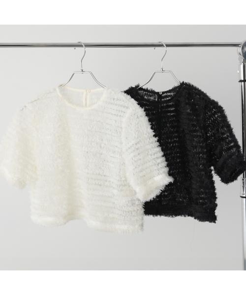 アナナ anana anana ブラウス a59-033 3Dチュール フリル (BLK/ブラック) BLK/ブラック