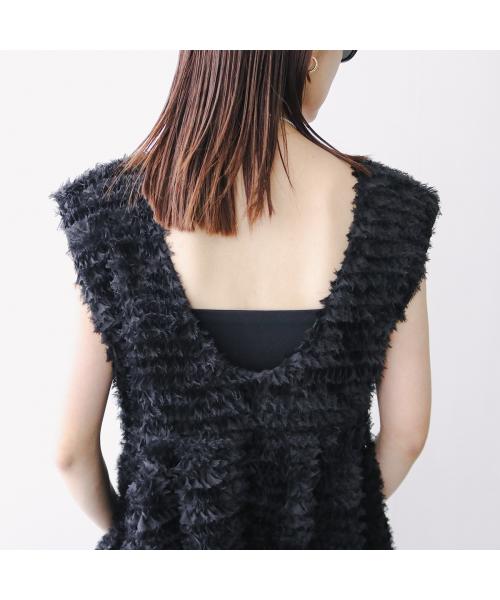 アナナ anana anana ベスト a69-004 3Dチュール フリル (BLK/ブラック) BLK/ブラック