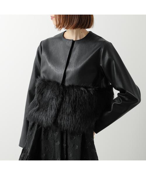 アナナ anana anana ジャケット a79-014 エコレザー エコファー (BLK/ブラック) BLK/ブラック