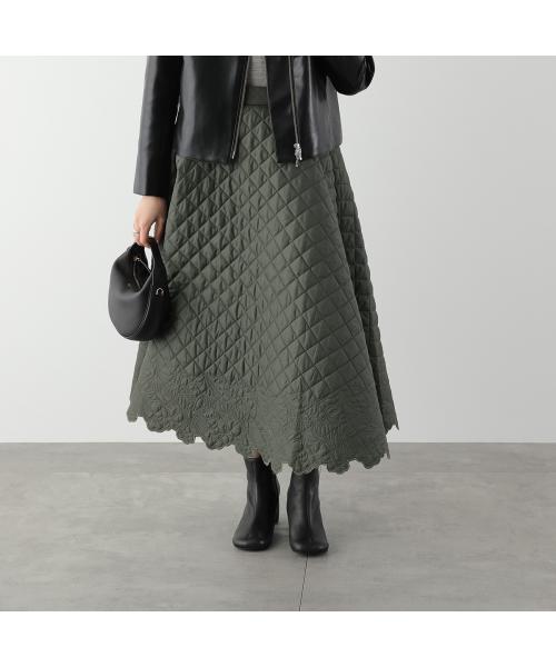 アナナ anana anana フレアスカート a89-023 キルティング スカラップ刺繍 (KHK/カーキ) KHK/カーキ