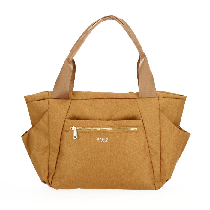 アネログランデ anello GRANDE anello GRANDE アネログランデ 両面撥水杢ポリGL トートバッグ GT-T0473,OBE.オレンジベージュ