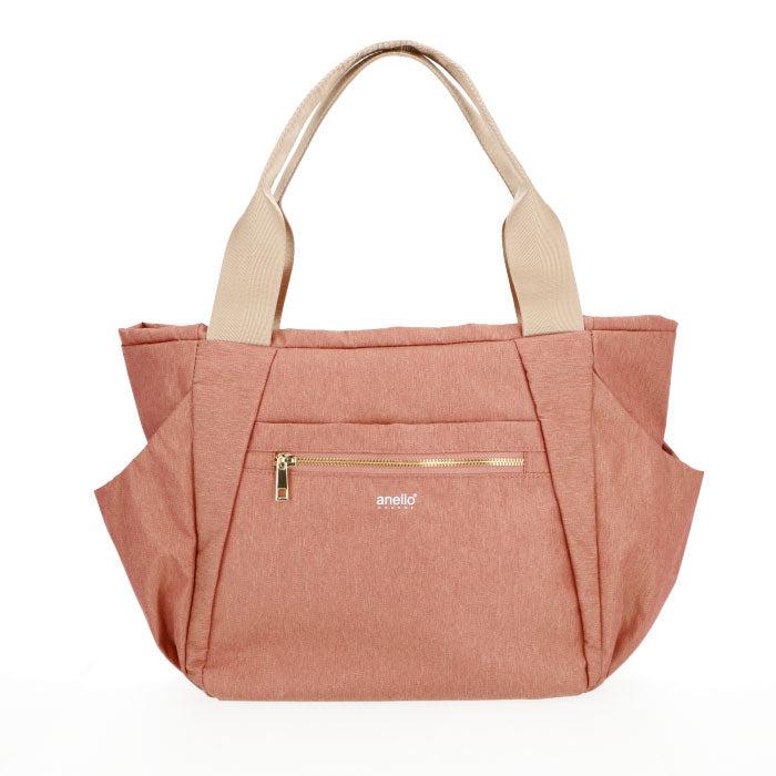 アネログランデ anello GRANDE anello GRANDE アネログランデ 両面撥水杢ポリGL トートバッグ GT-T0473,PBE.ピンクベージュ