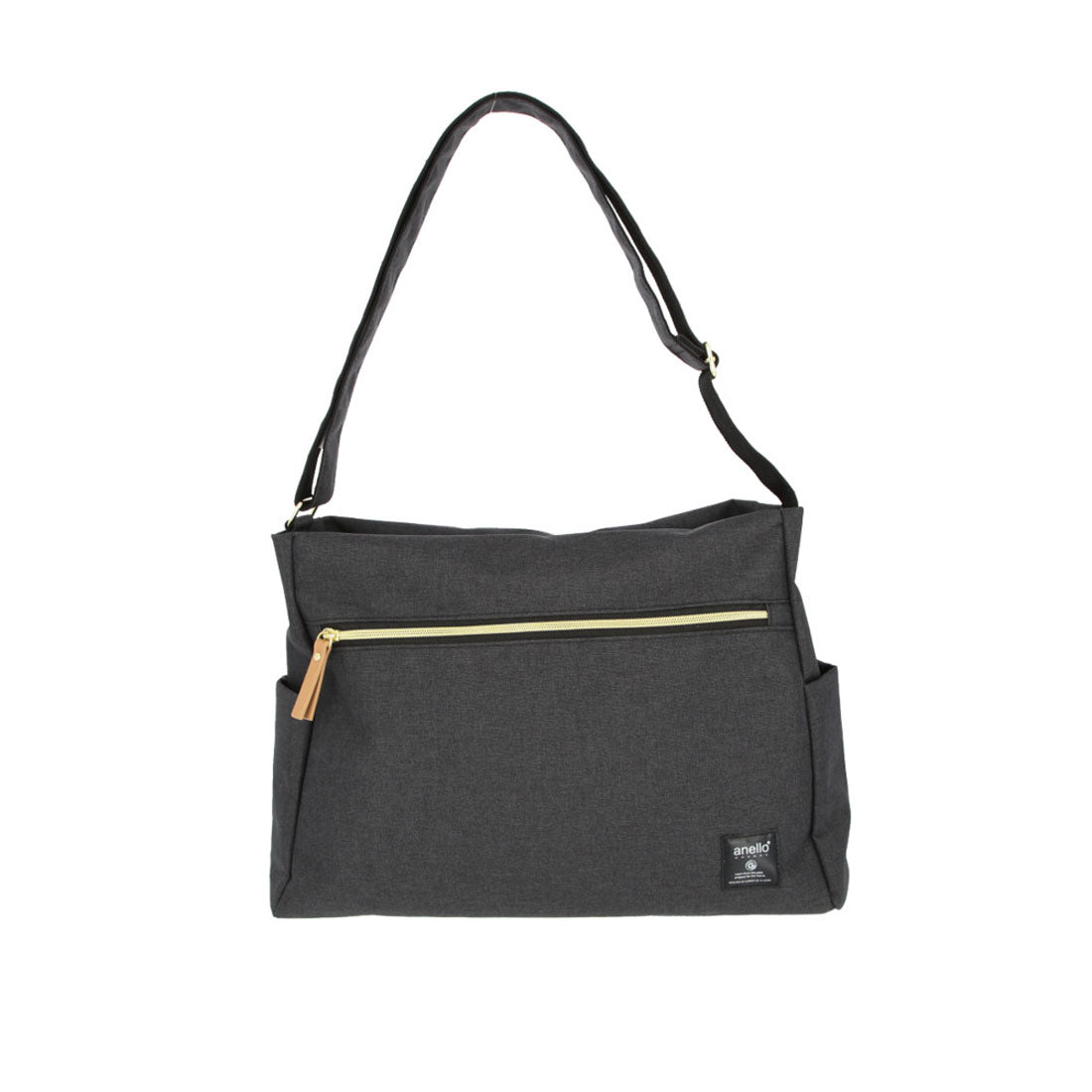 アネログランデ anello GRANDE クラシック杢ポリCLP10ポケットショルダー GT-H2522 (BK.ブラック) BK.ブラック