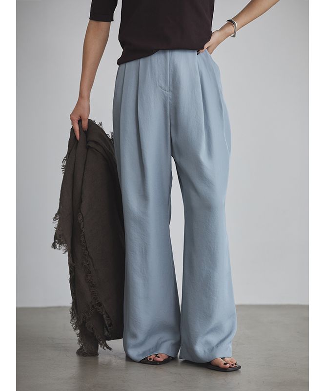 anuans anuans 兩條褶鬆身斜紋褲