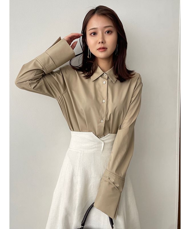 アニュアンス anuans リネンサーキュラースカート (BEIGE) BEIGE