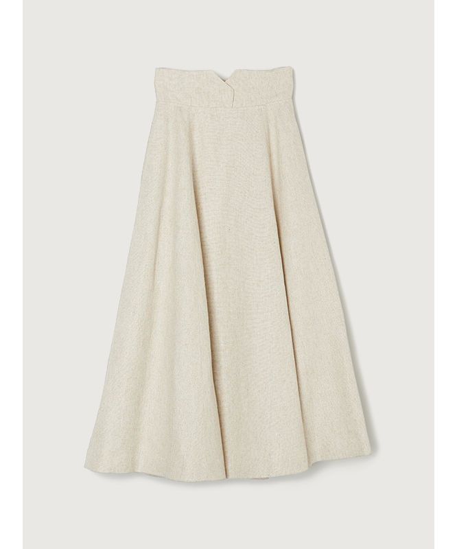 アニュアンス anuans リネンサーキュラースカート (BEIGE) BEIGE