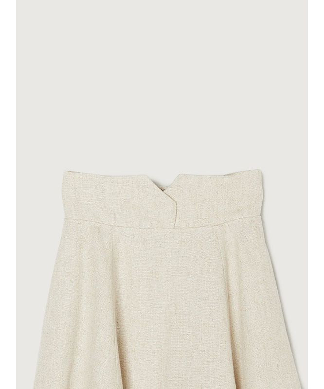 アニュアンス anuans リネンサーキュラースカート (BEIGE) BEIGE
