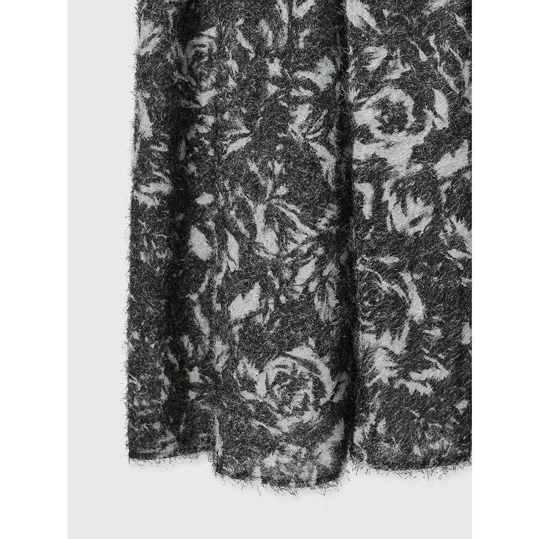 アニュアンス anuans カットジャカードニュアンスプリントワンピース (BLACK) BLACK