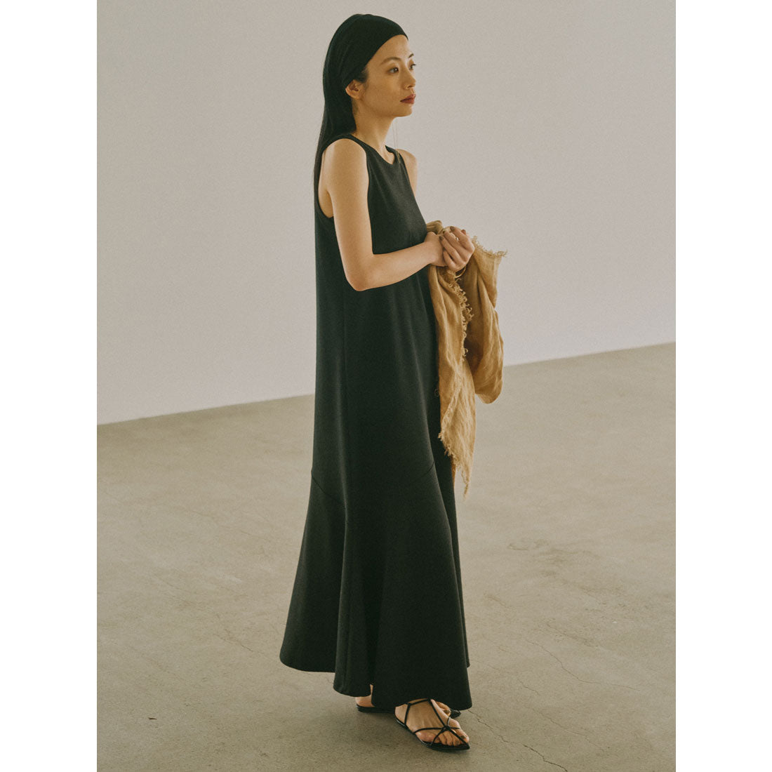 アニュアンス anuans テクスチャーカットワンピース (WHITE) WHITE