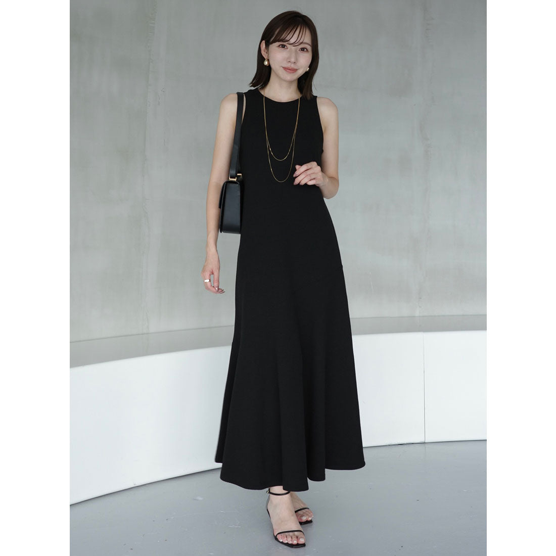 アニュアンス anuans テクスチャーカットワンピース (WHITE) WHITE