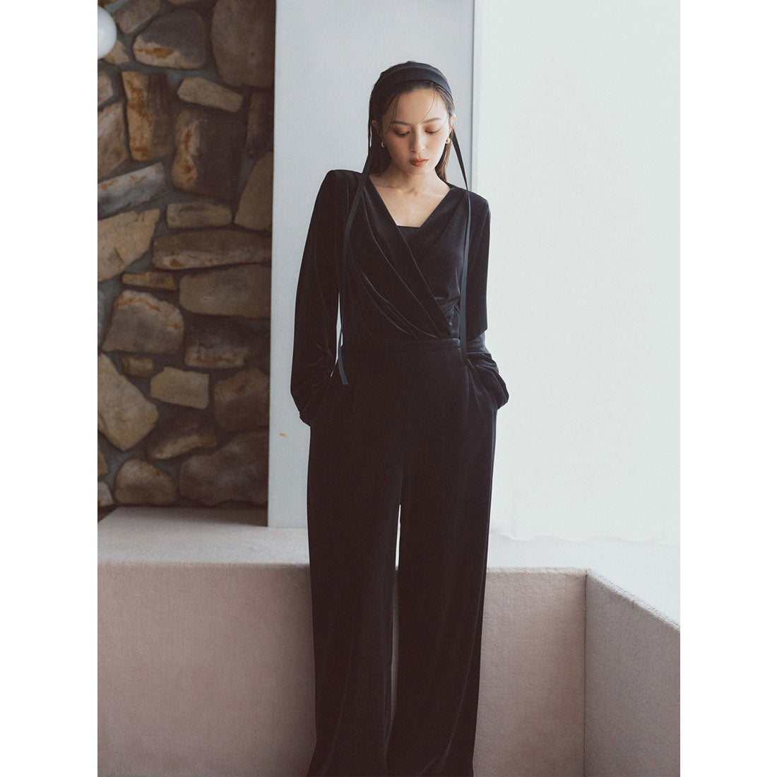 Anuans velour cut all-in-one 