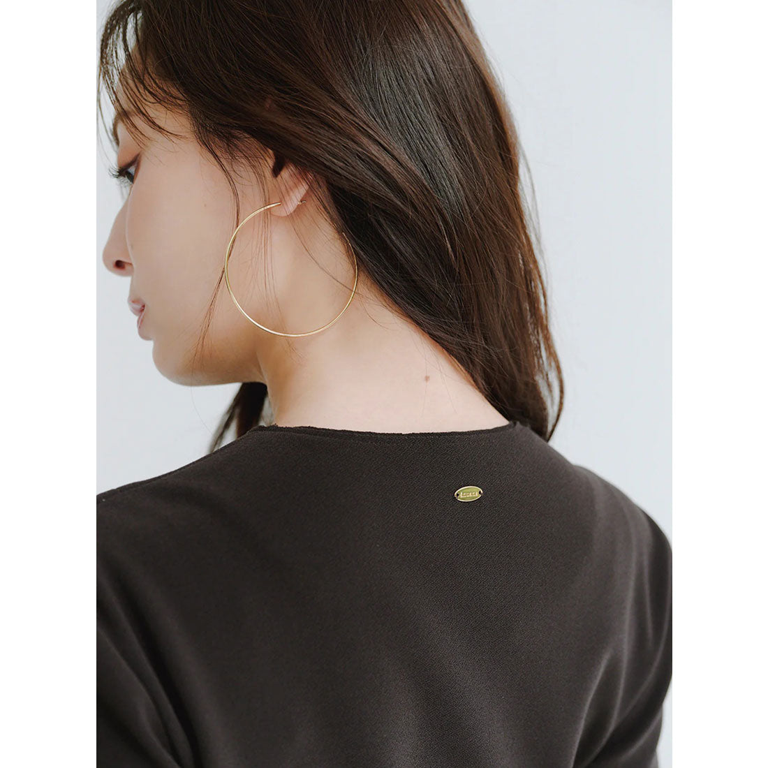 アニュアンス anuans カットジョーゼットショートカーディガン (BLACK) BLACK