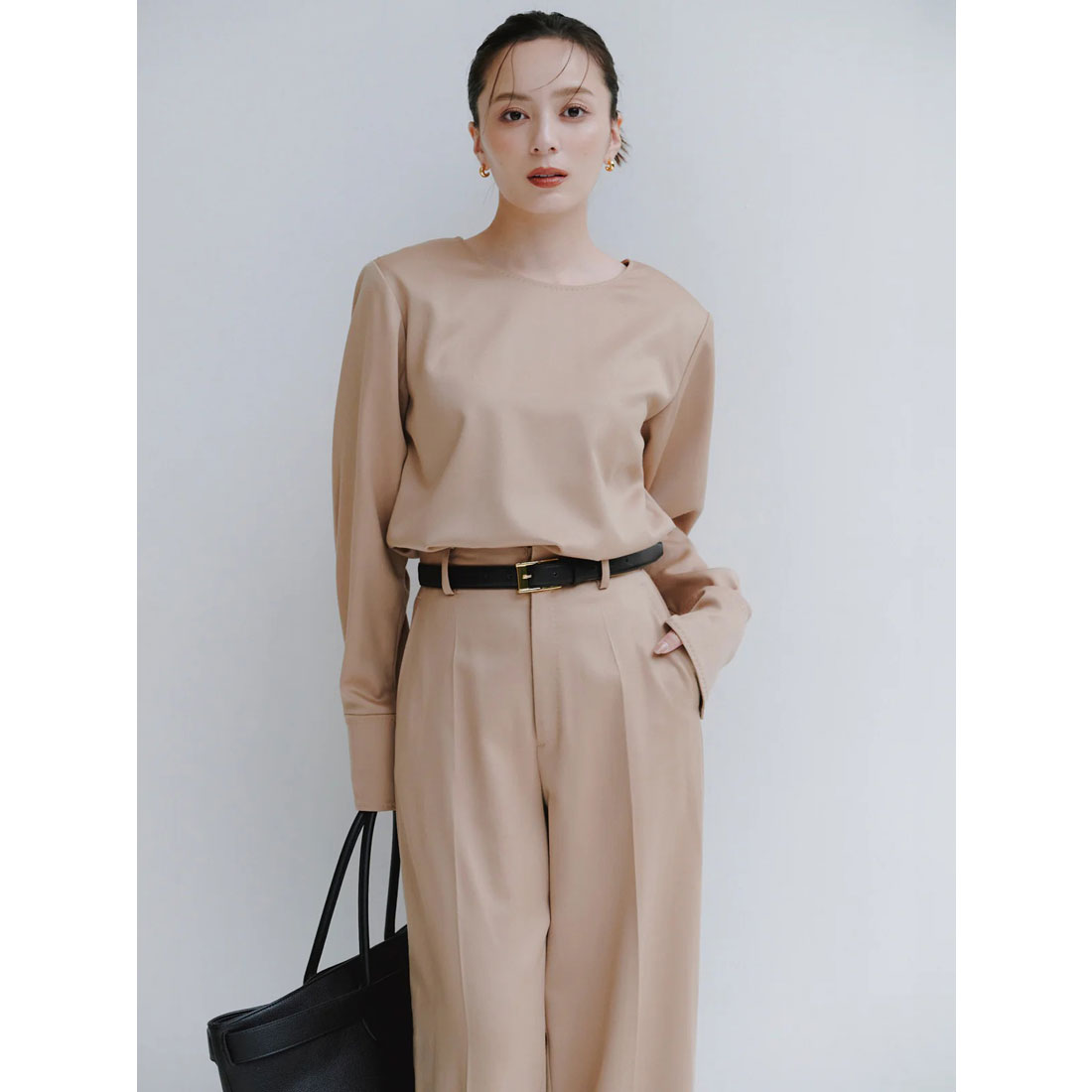 アニュアンス anuans グロスウールプルオーバー (BEIGE) BEIGE