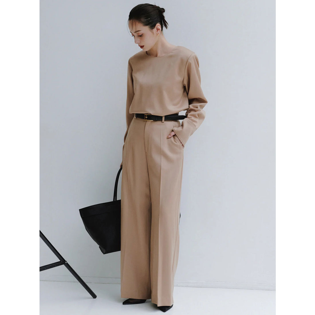 アニュアンス anuans グロスウールプルオーバー (BEIGE) BEIGE