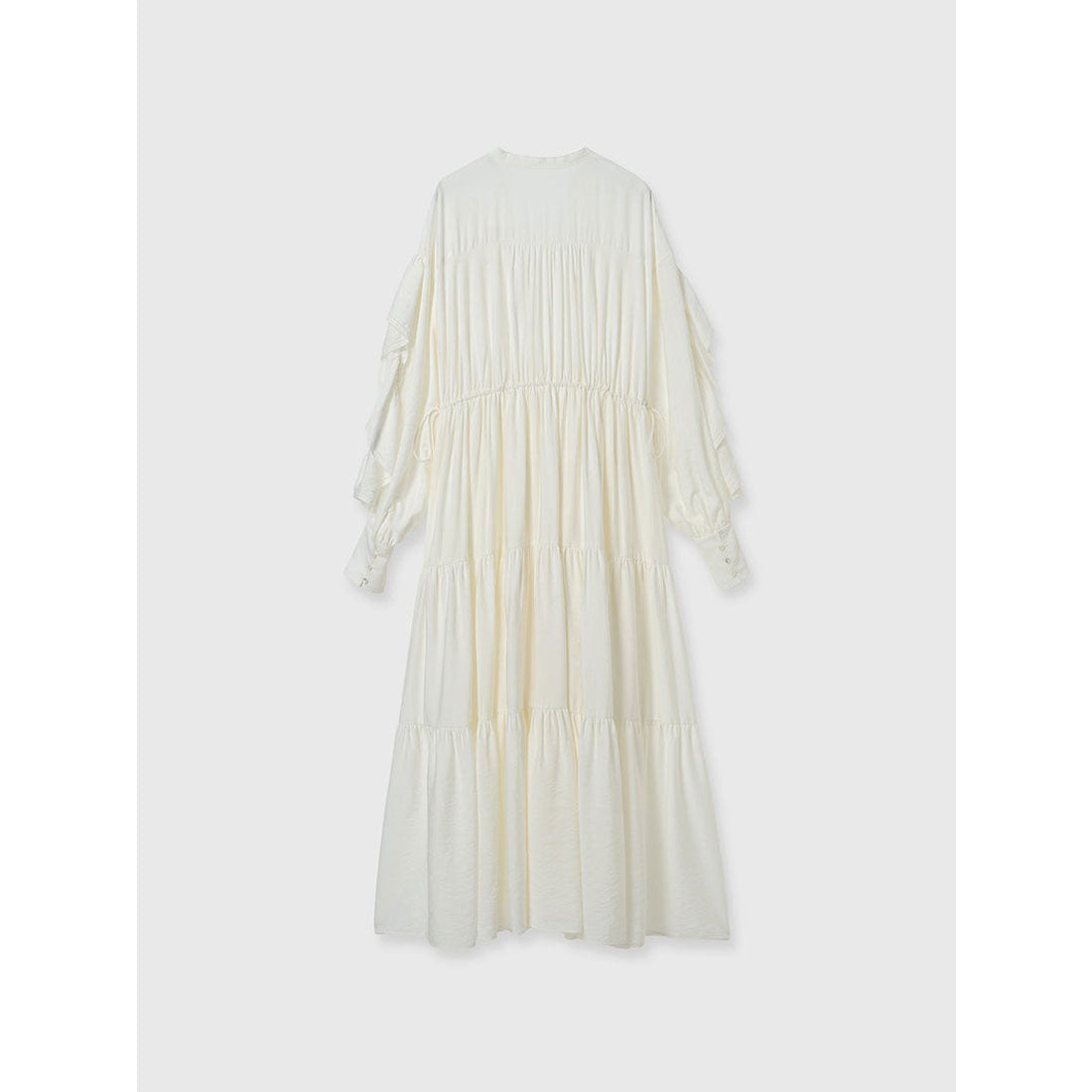 アニュアンス anuans リンクルラッフルワンピース (BLACK) BLACK