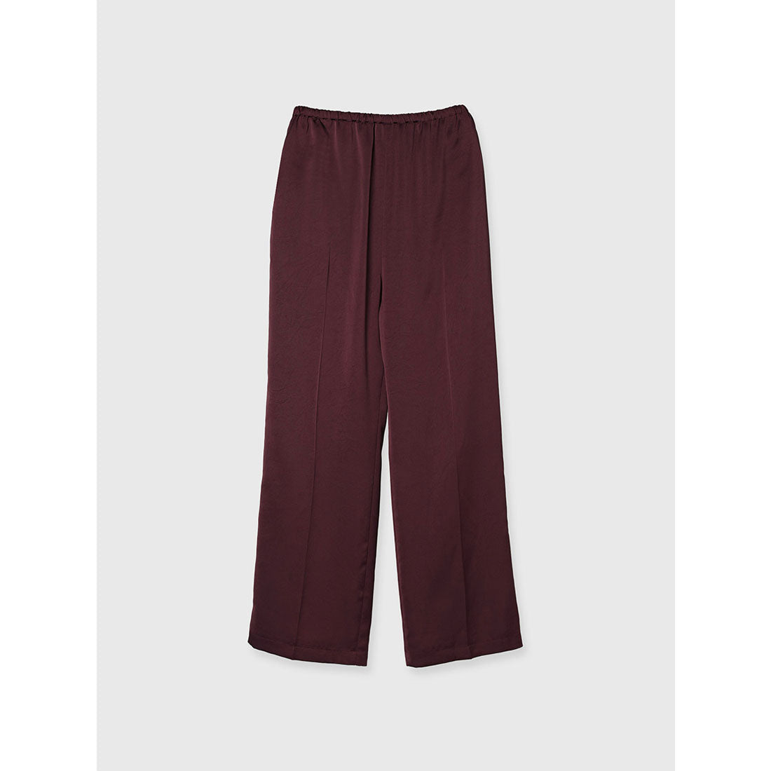 アニュアンス anuans サテンスラックスイージーパンツ