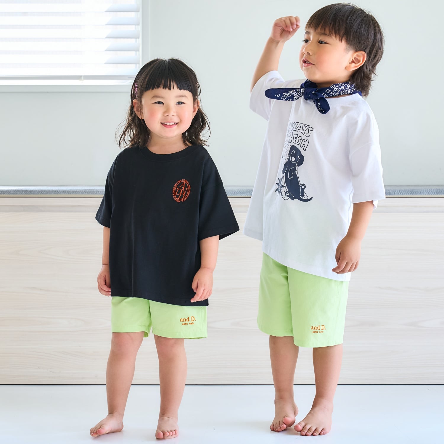 アンドディー. プティマイン and D. petit main 【水陸両用】ショートパンツ (黒) 黒