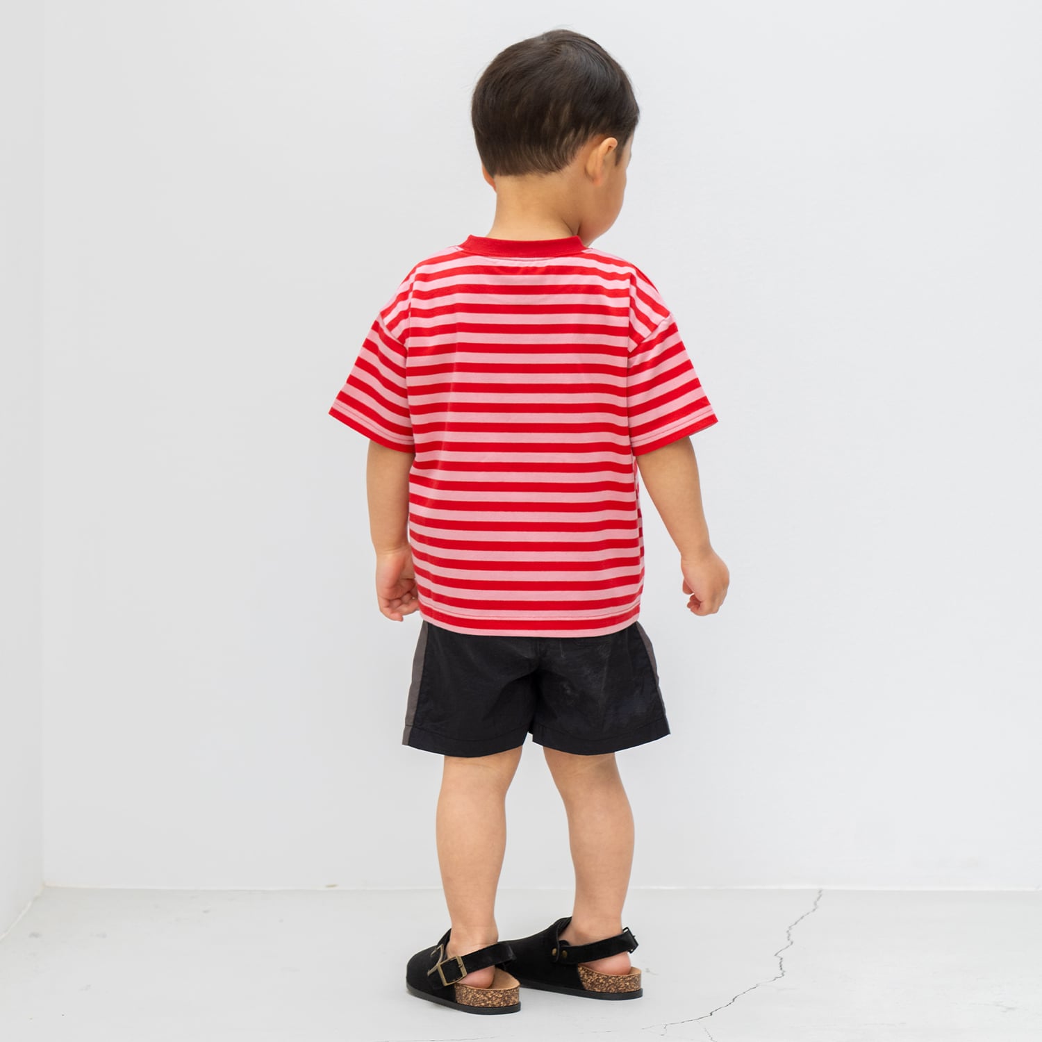 アンドディー. プティマイン and D. petit main ナイロンベーカーハーフパンツ (黒) 黒