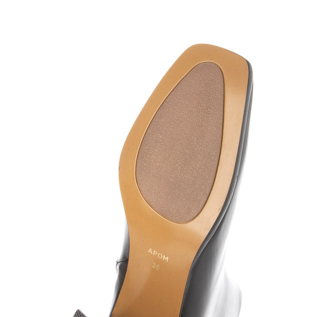 アポム APOM サイドジップアンクルブーツ60(ブラック) ブラック