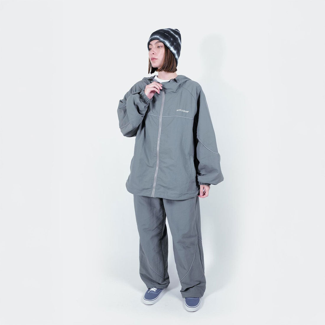 アップルバム APPLEBUM ナイロン トラックジャケット(Nylon Track Jacket) (Gray) Gray